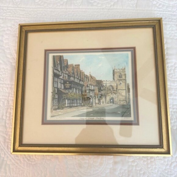 chapel street -stratford art print lithograph - Picture 1 of 3